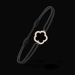 Cesare Pompanon Bracelet Fiore Di Mamma Noir Rose